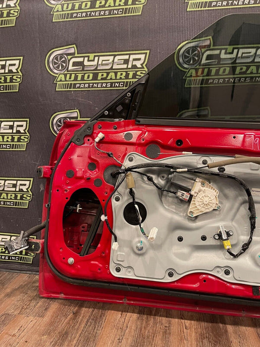 2017 NISSAN 370Z NISMO PASSENGER RIGHT DOOR OEM (SOLID RED) *LIGHT SCUFFS* READ!