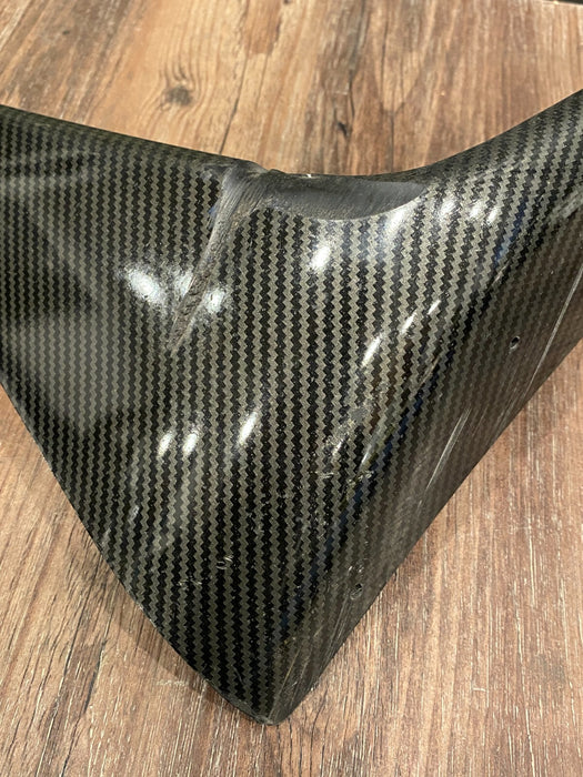 2018 BMW M3 COMP FRONT RIGHT CARBON FIBER CORNER SPLITTER COVER OEM DAMAGED/READ