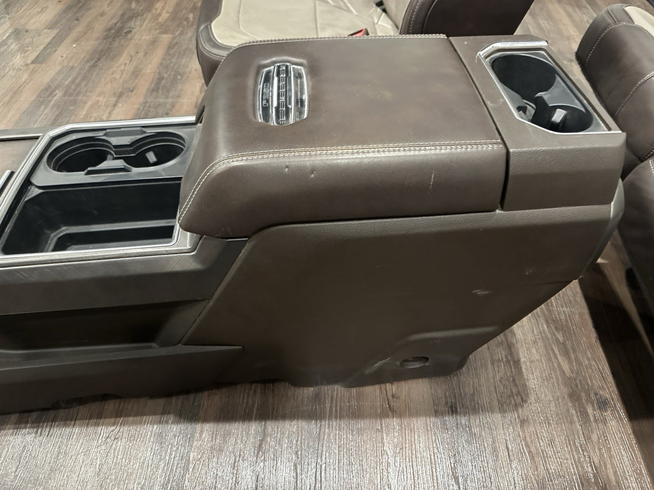 2017 2018 2019 FORD F250 F350 F450 LIMITED FRONT REAR SEATS CENTER CONSOLE OEM