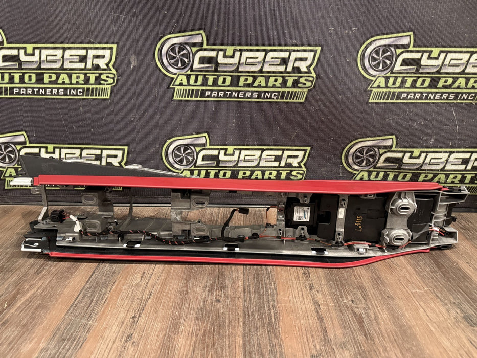 2014 PORSCHE 911 TURBO S 991 RED CENTER CONSOLE W/ LID OEM *COSMETIC FLAW #14*