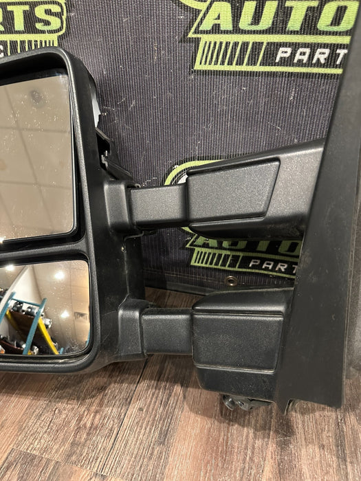 2017-2022 FORD F250 F350 F450 PLATINUM LEFT DOOR TOW MIRROR ~DAMAGE~