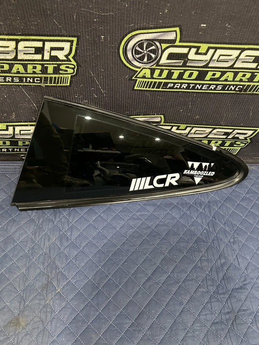 2014 PORSCHE 911 TURBO S REAR LEFT QUARTER WINDOW GLASS OEM