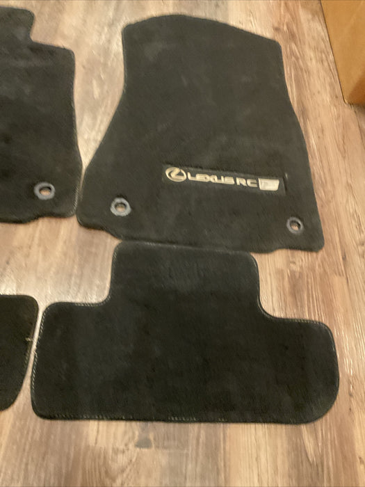 2015 LEXUS RC-F RCF SET (4) BLACK CARPET FLOOR MAT PT208-24150