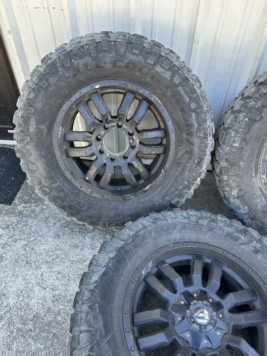 FUEL 20X9 IRONMAN ALL COUNTRY M/T 37X12.50R20LT 3PC ~CURBRASH~