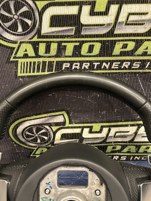 2014 AUDI R8 V10 BLACK LEATHER STEERING WHEEL W PADDLE SHIFTER OEM