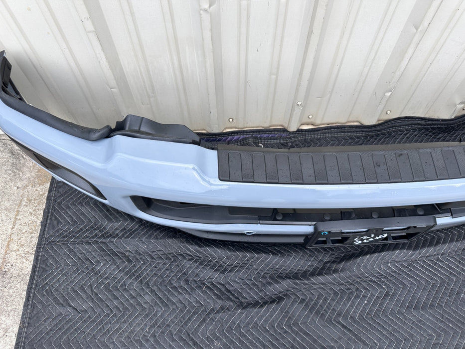 2023  2024 2025 FORD F450 FRONT BUMPER ASSEMBLY GLACIER GRAY~SCRATCHES~