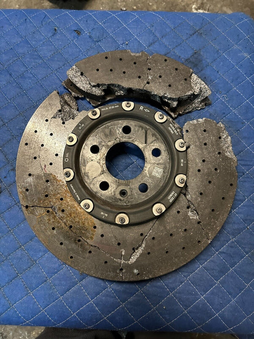 2017 2018 AUDI R8 CARBON CERAMIC ROTOR OEM GENUINE *DAMAGED*