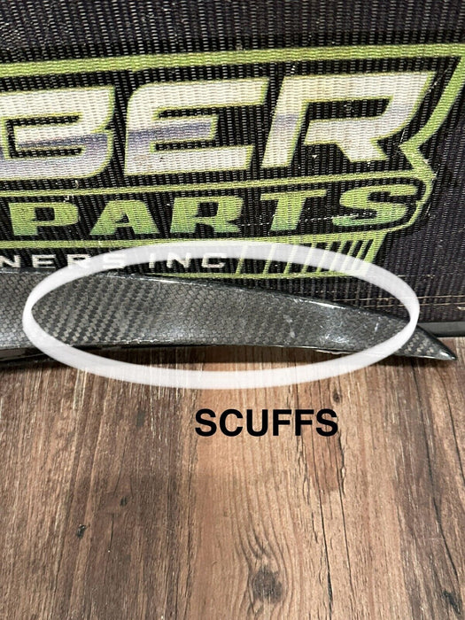 2017 2018 AUDI R8 PLUS PASSENGER RIGHT CARBON FIBER SPOILER TRIM OEM *READ DESC*