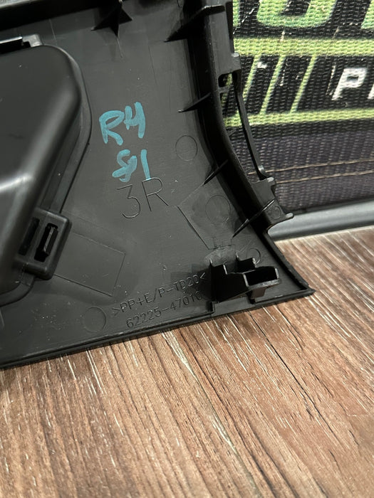 2014 TOYOTA PRIUS V FRONT PASSENGER RIGHT LOWER BODY A PILLAR TRIM PANEL OEM