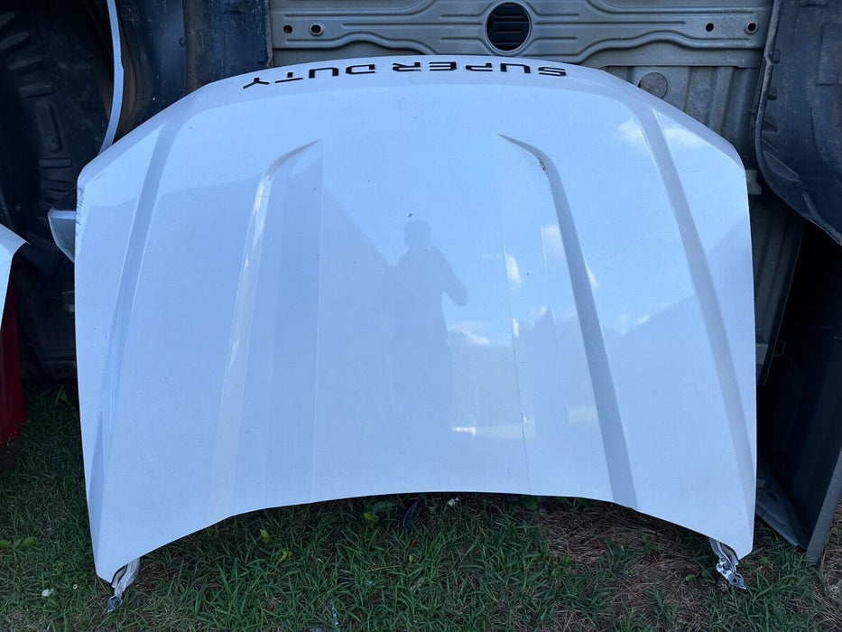 2017-2022 FORD F250 F350 F450 HOOD PANEL METALLIC WHITE (UG) DAMAGE* PICKUP ONLY