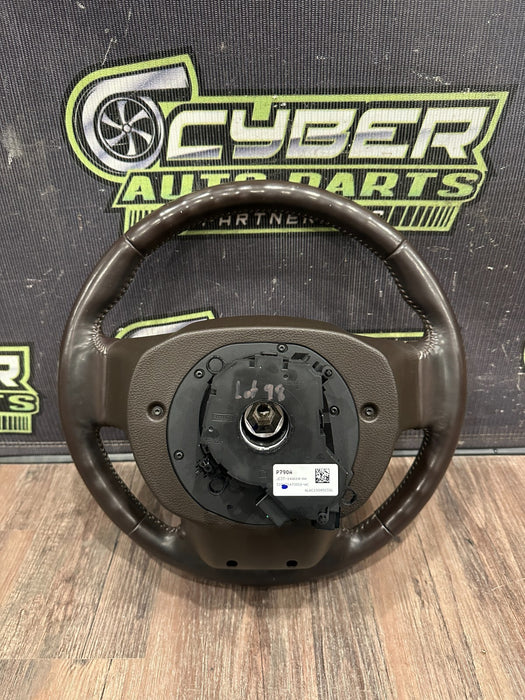 2017-19 FORD F250 F350 F450 LIMITED BROWN STEERING WHEEL ADATIVE & STEERING OEM