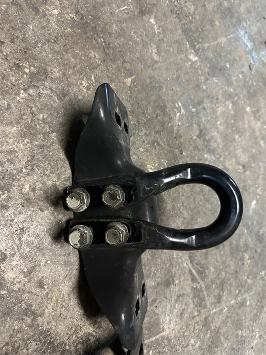 2017-2022 FORD F250 F350 F450 FRONT BUMPER ALL BLACK LEFT & RIGHT TOW HOOKS OEM