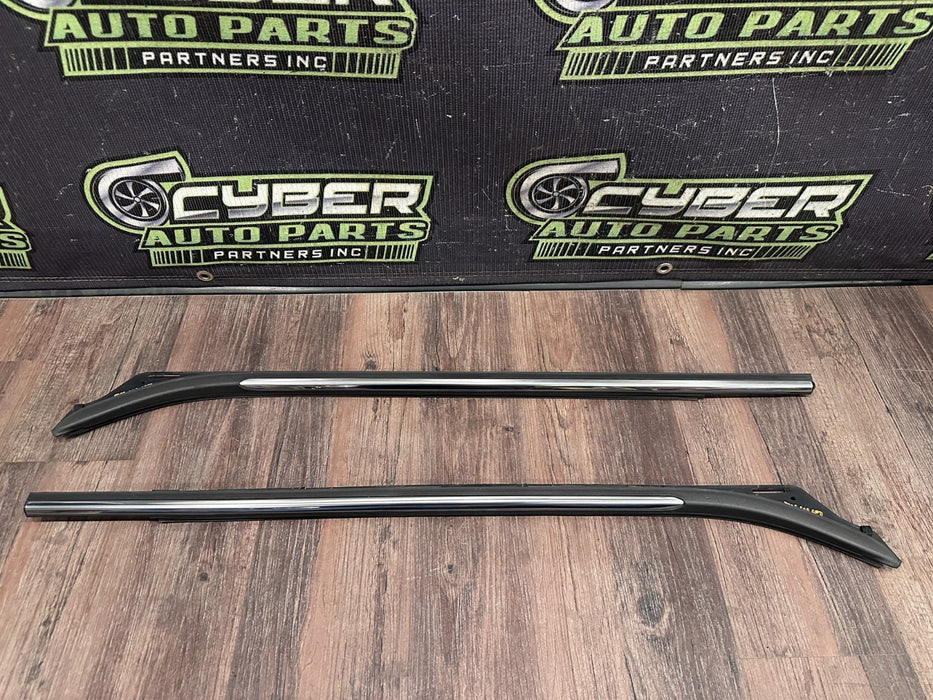 2017-2019 FORD F250 F350 F450 REAR LEFT RIGHT CHROME DOOR WINDOW BELT OEM