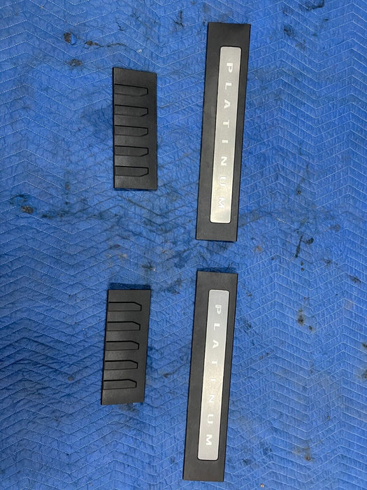 2017-2019 FORD F250 F350 PLATINUM FRONT REAR LEFT RIGHT SILL KICK PLATES OEM