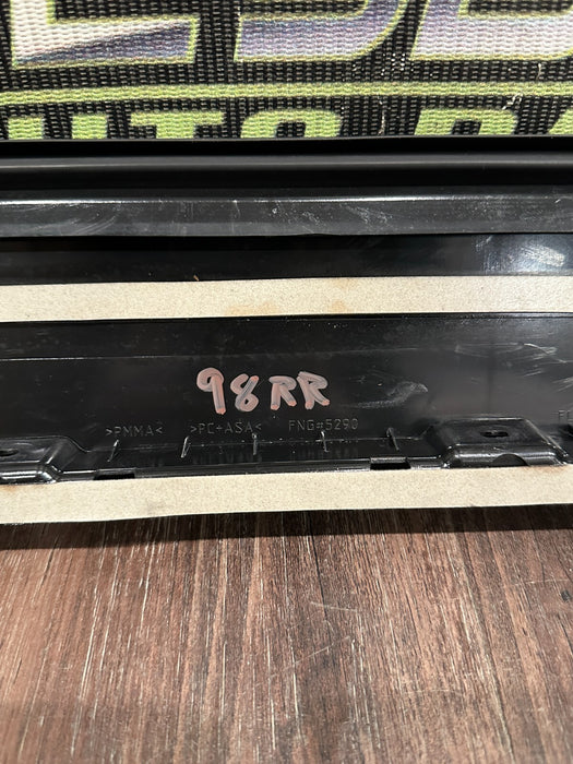 2017-19 FORD F250 F350 F450 REAR RIGHT GLOSS BLACK B PILLAR DOOR TRIM OEM *READ