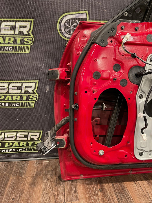 2017 NISSAN 370Z NISMO PASSENGER RIGHT DOOR OEM (SOLID RED) *LIGHT SCUFFS* READ!