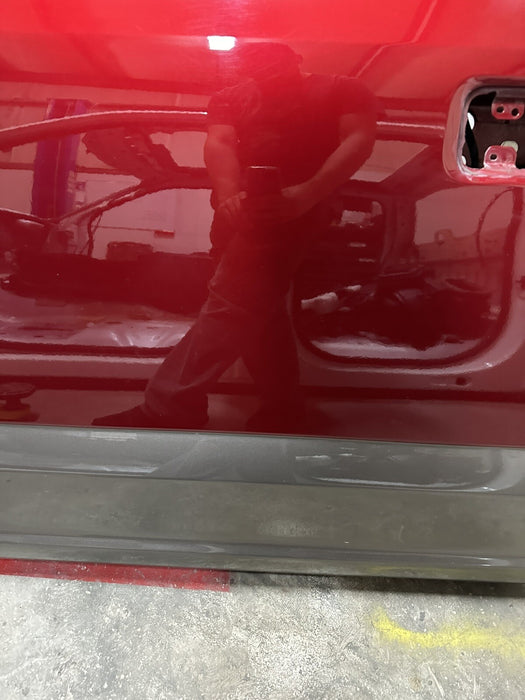 2017-2022 FORD F250 F350 REAR LEFT DRIVE DOOR TWO-TONE RUBY RED, CARIBOU (RR,H5)