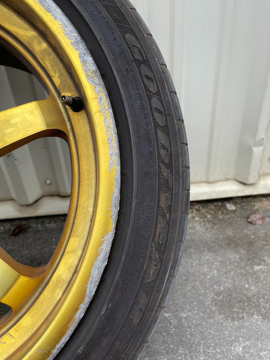 2018 NISSAN 370Z NISMO AODHAN RACING GOLD WHEEL 235/45R18 *DAMAGED*