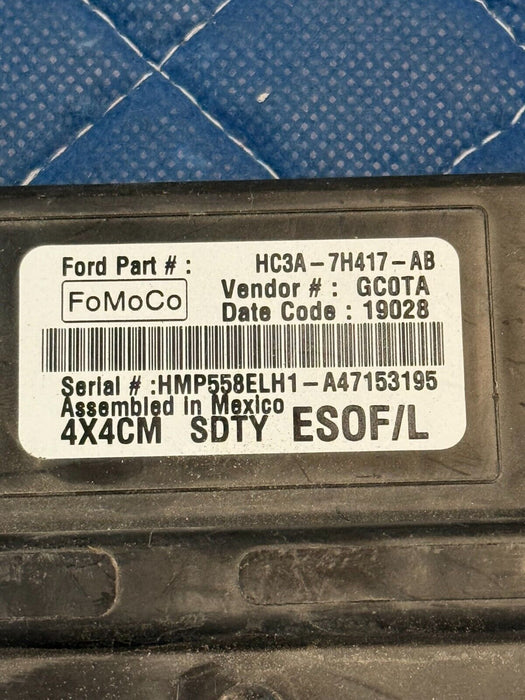 2017-2019 FORD F250 F350 F450 SD TRANSFER CASE CONTROL MODULE HC3A-7H417 ~READ~