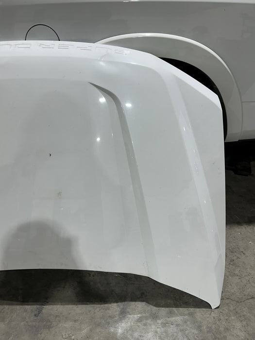 2017-2019 FORD F250 F350 METALLIC WHITE HOOD (UG) OEM *DAMAGES 3-6* LOCAL PICKUP