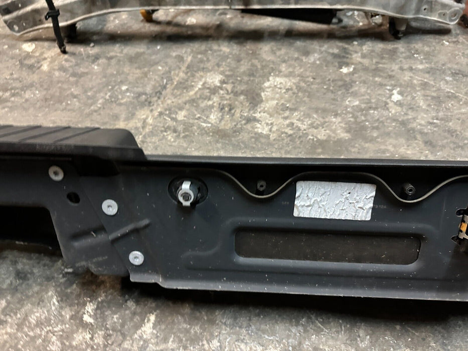 2017 FORD F250 AGATE BLACK REAR BUMPER W/ SENSOR HARNESS OEM ~COSMETIC FLAW~