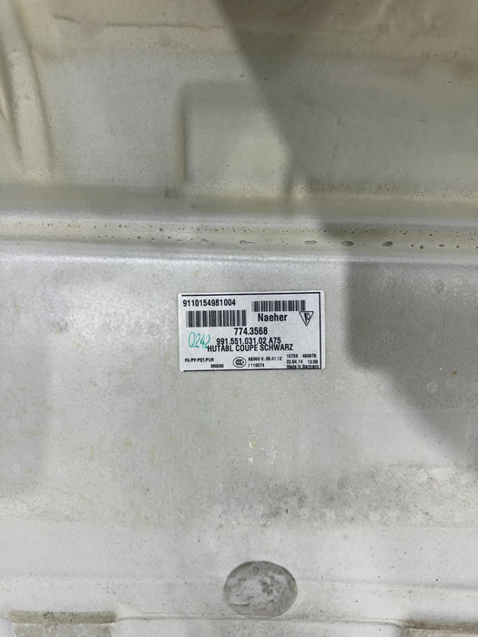 2014 PORSCHE 911 TURBO S REAR WALL CARPET SHELF OEM 991.551.031.02