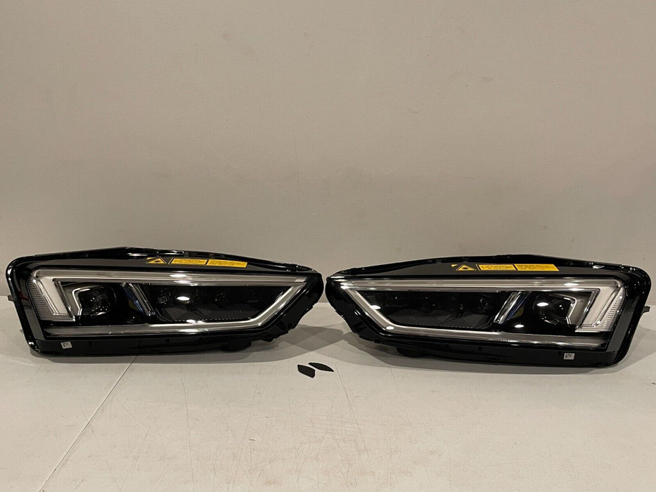 2017-2023 AUDI R8 LED LASER LEFT RIGHT HEADLIGHT PAIR OEM *MINT* SEE DESCRIPTION