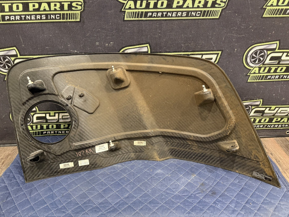 2014 AUDI R8 PLUS PASSENGER SIDE CARBON FIBER BLADE OEM GENEUINE *HAS PPF*