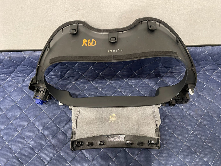 2017 INFINITI Q50 RED SPORT GAUGE CLUSTER SURROUND TRIM BEZEL W/ PUSH START OEM