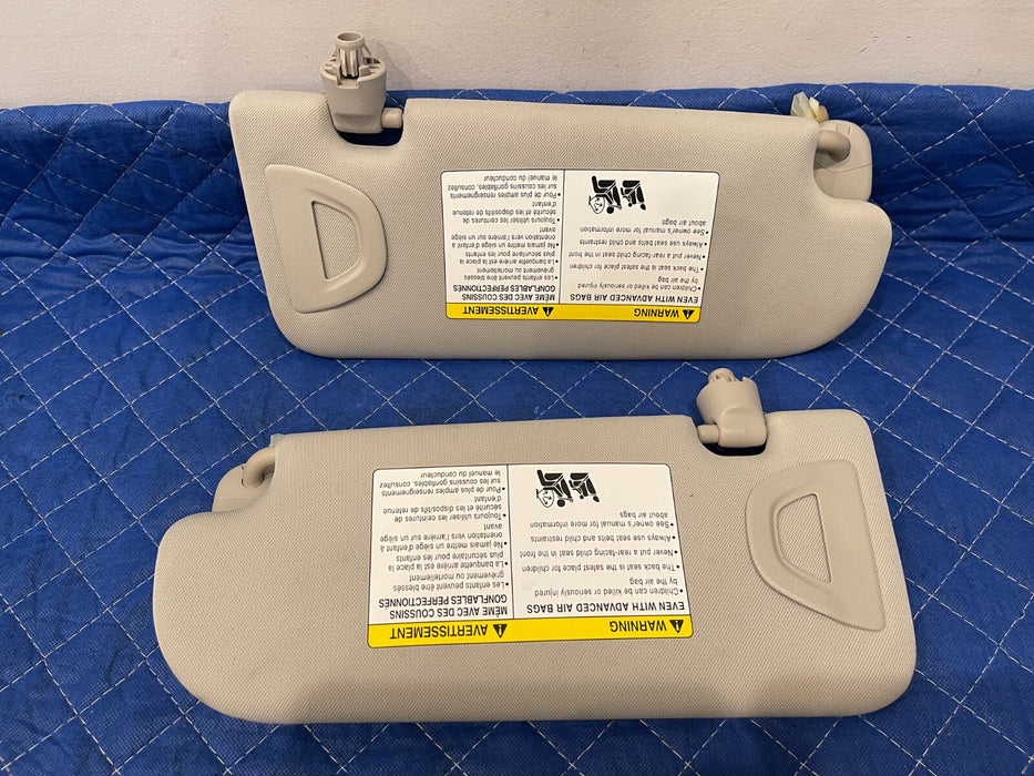2017 INFINITI Q50 RED SPORT FRONT LEFT & RIGHT SUN BLOCKERS/ SUN VISORS OEM