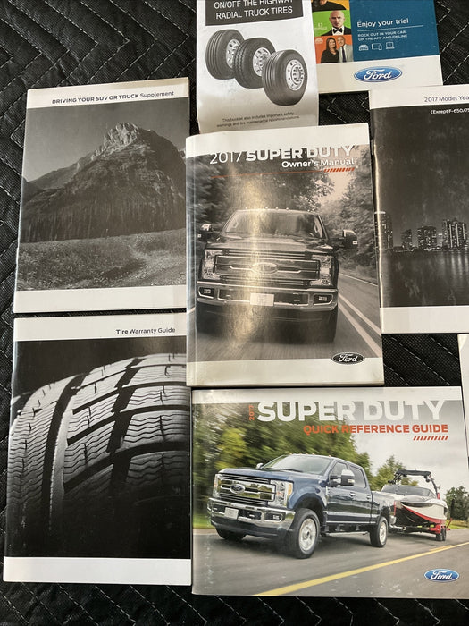 2017 FORD F250 F350 F450 OWNERS MANUAL BOOK OEM