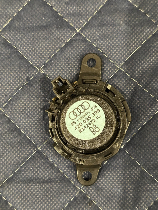 2014 AUDI R8 BANG & OLUFSEN LEFT RIGHT TWEETER A PILLAR SPEAKER PAIR 420 035 399