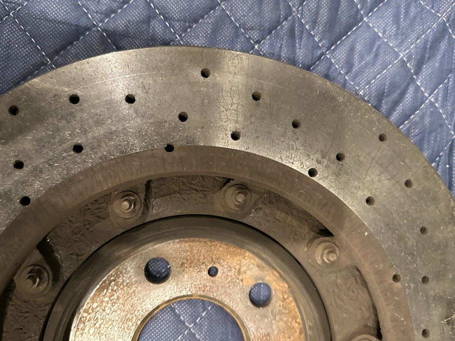 2021 AUDI R8 REAR PASSENGER RIGHT CARBON CERAMIC BRAKE ROTOR OEM 4S0 615 602 A