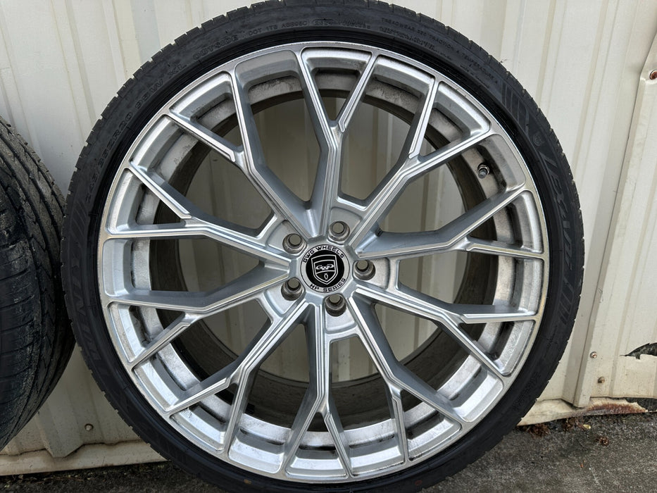 5x108 GWG Wheels 20x10.5 REARS 20x9 FRONTS FORD JAGUAR NEW NITTO TIRES