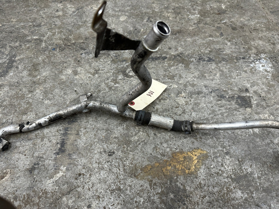 2014 AUDI R8 V10 REAR RIGHT COOLANT PIPE HOSE 420 121 085 B 420 121 481 C OEM