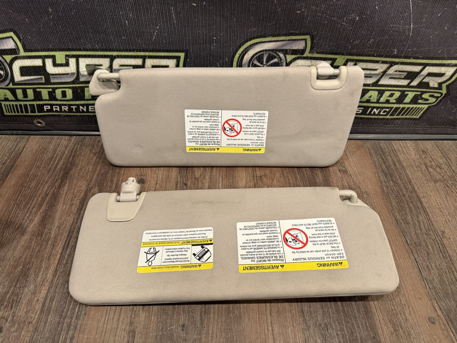 2017 NISSAN TITAN XD RESERVE FRONT LEFT RIGHT SUN VISORS OEM