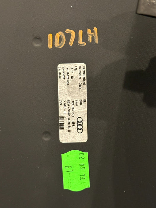 2014 AUDI R8 LEFT RIGHT COWL KICK PANEL TRIMS 423 867 271 423 867 272