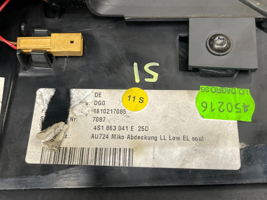 2017 AUDI R8 ARM REST/ STORAGE OEM 4S1-863-041