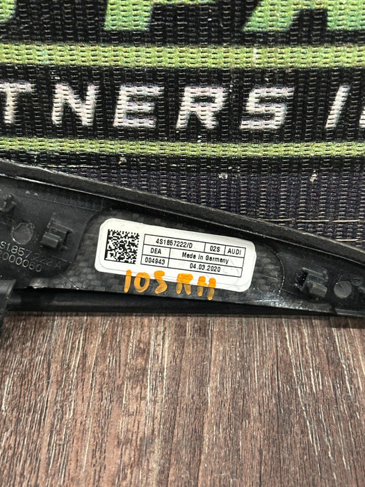 2021 AUDI R8 DASHBOARD RIGHT CARBON FIBER TRIM OEM 4S1857222 D *MINOR SCUFF #2*