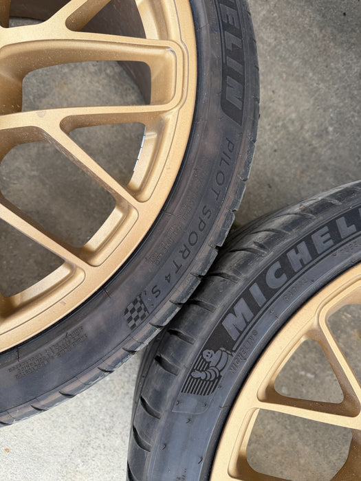 2014 PORSCHE 911 991.1 TURBO S OEM WHEELS FRONT REAR 11.5X20 9X20 99136216234