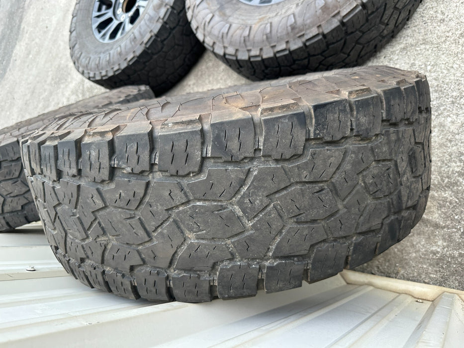 18x8 Ford F250 F350 8x170 Tremor Factory Wheels 37" Toyo Tires