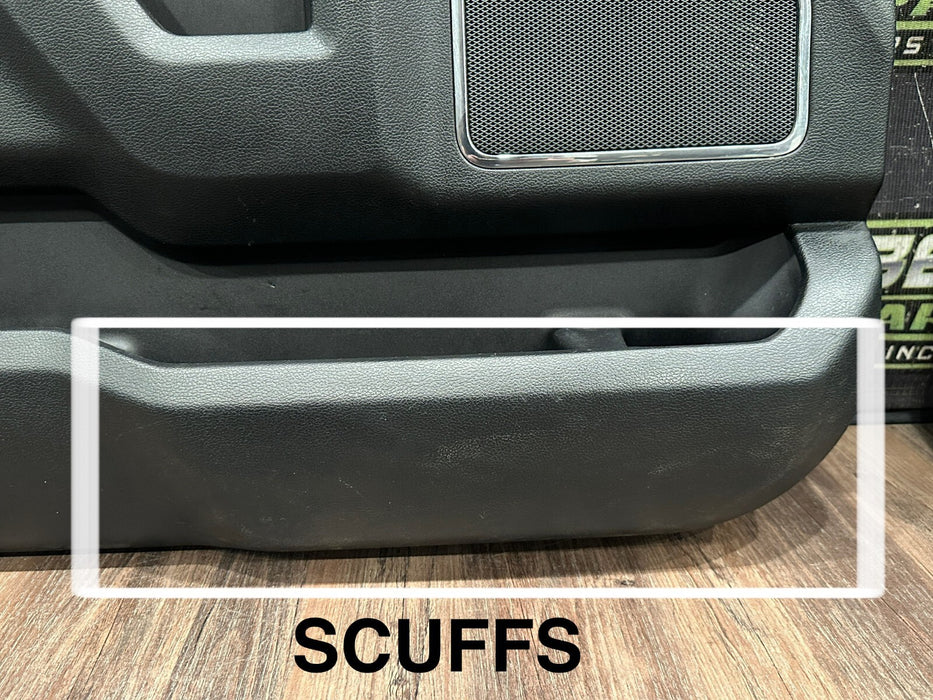 2017-2019 FORD 350 F450 PLATINUM FRONT DRIVER LEFT DOOR PANEL OEM *WEAR 7 & 9*