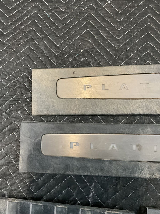 2017-2019 FORD F250 F350 F450 PLATINUM FRONT REAR KICK PLATES SCUFF PLATE OEM