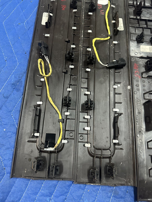 2017-2019 FORD F250 F350 LIMITED FRONT LEFT RIGHT KICK PLATE PAIR OEM ~WEARS~