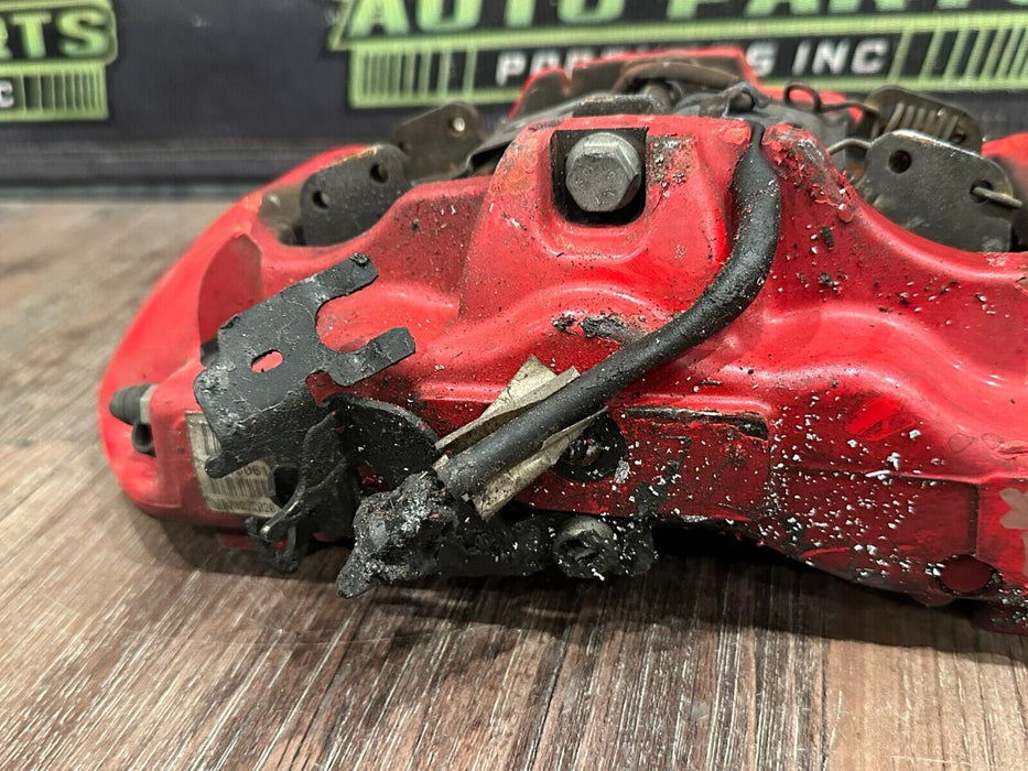 2021 AUDI R8 FRONT RIGHT RED CARBON CERAMIC BRAKE CALIPER OEM *PAINT CHIPS/READ*