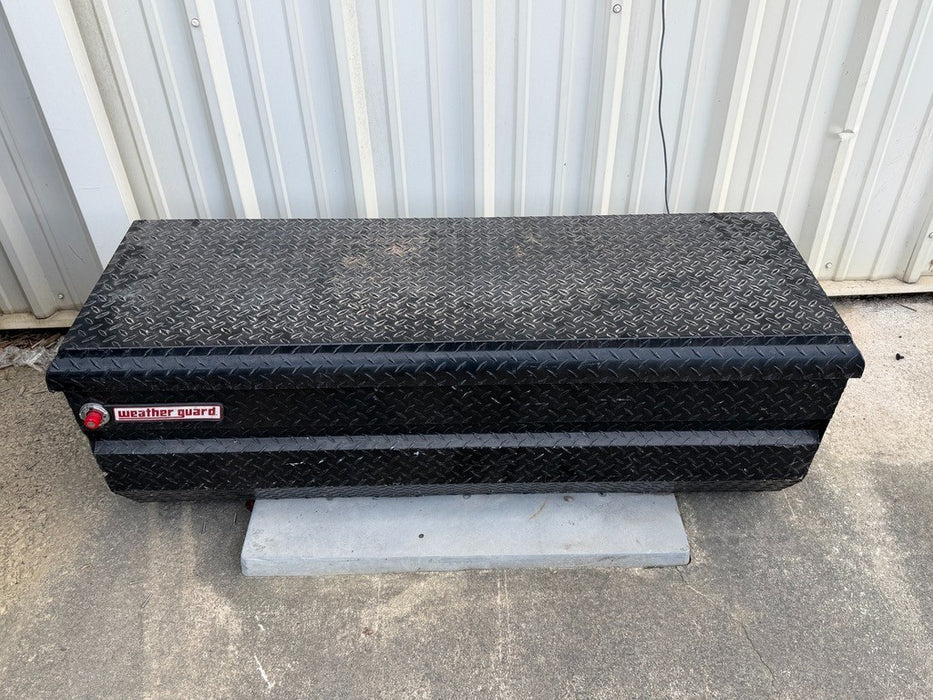 Weather guard 55” aluminum all purpose chest truck bed toolbox