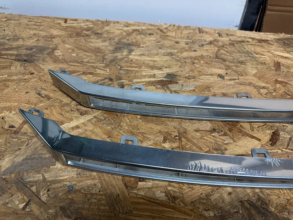 2017-2019 FORD F250 F350 F450 PLATINUM CHROME FRONT LOWER GRILLE INSERTS TRIMS