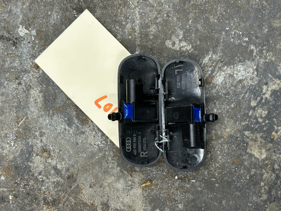 2012 AUDI R8 LEFT & RIGHT WINDSHIELD WASHER NOZZLE PAIR OEM