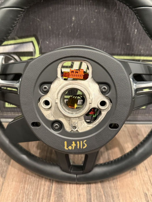 2014 PORSCHE 911 TURBO S 991.1 TO 991.2 CONVERSION BLACK STEERING WHEEL OEM