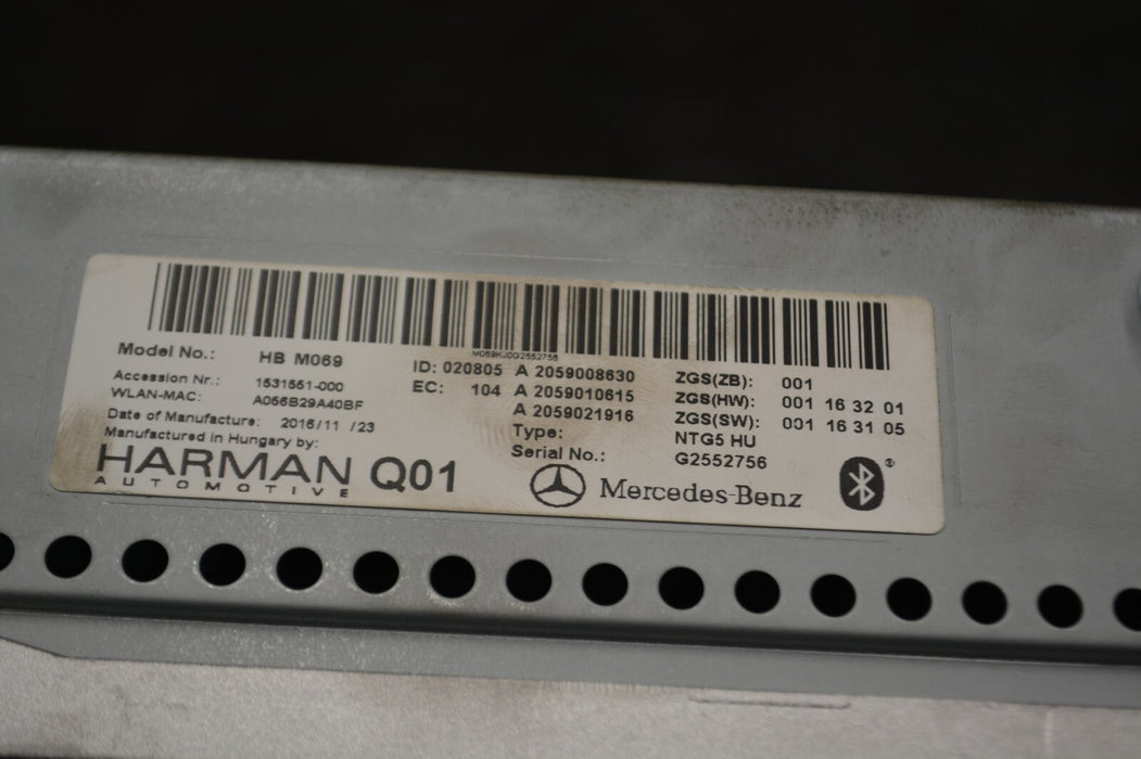 2017 MERCEDES C63S C205 AMG HARMAN RADIO RECEIVER NAVIGATION CONTROL UNIT OEM